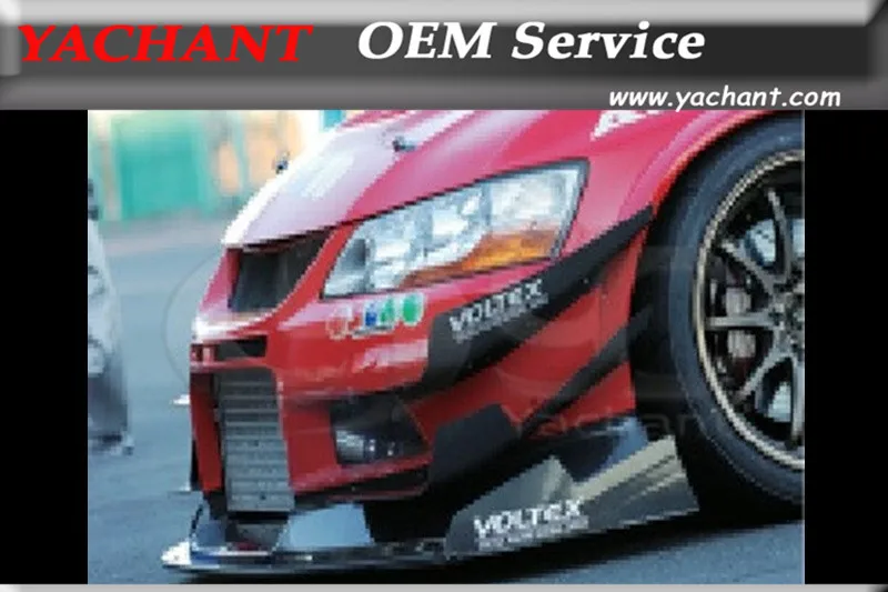 FRP стекловолокно передние кандарды подходят для 04-07 Lancer Evolution EVO 8-9 VOL VTX стиль