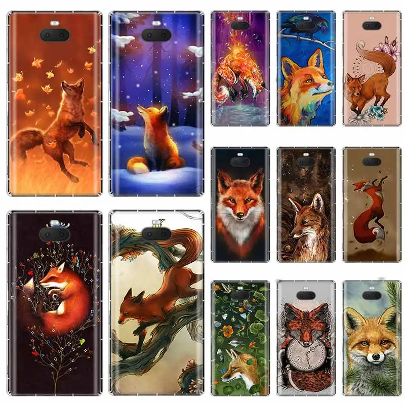 Anime funny foxs lovely cute For Sony Xperia X XA XA1 XA2 XA3 XZ XZ1 XZ2 XZ3 XZ4 L1 L2 L3 Plus Compeact Soft TPU Case | Мобильные