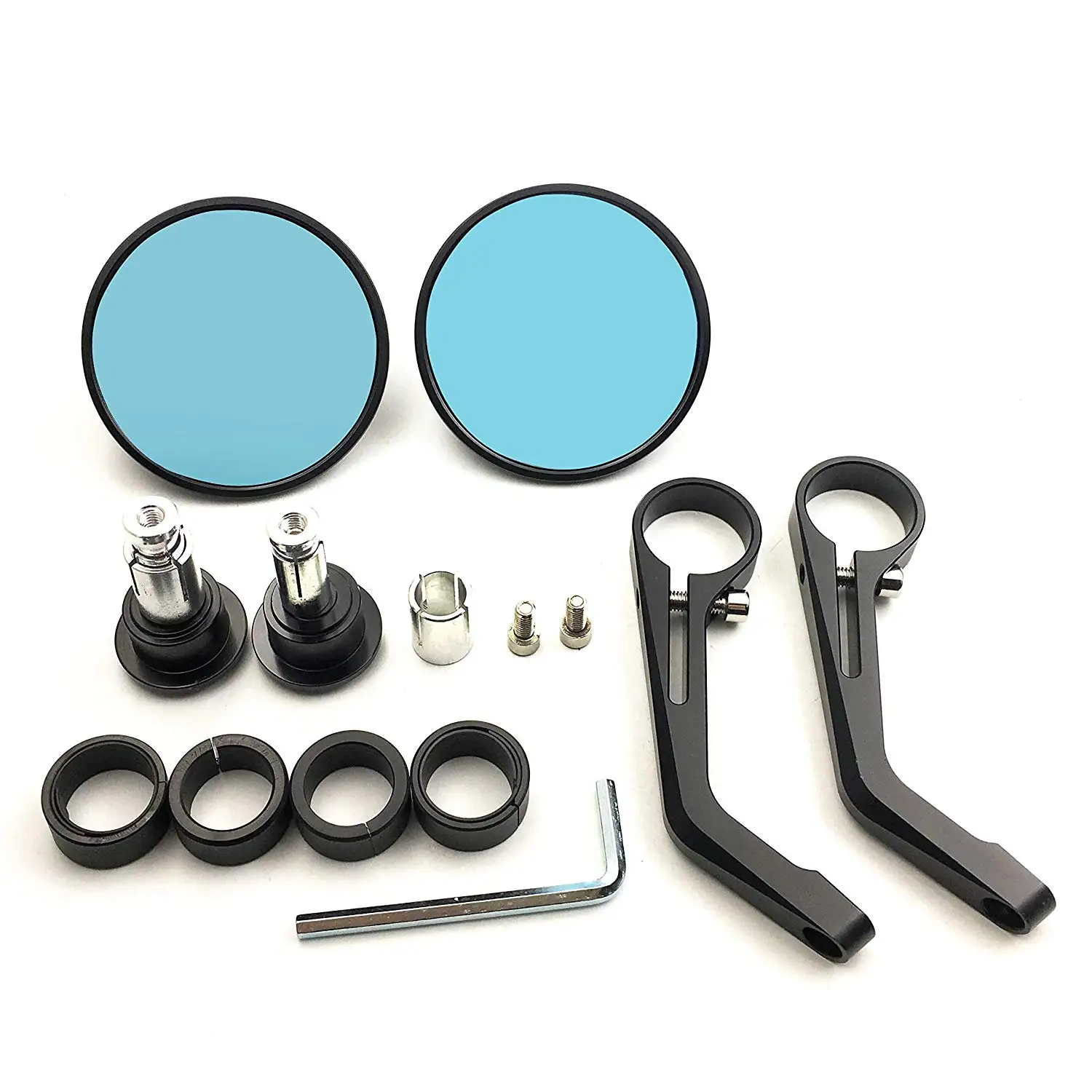 

CNC BLACK 3" BAR END MIRRORS 1" HANDLEBAR FOR HARLEY TRIUMPH VICTORY MOTORCYCLE