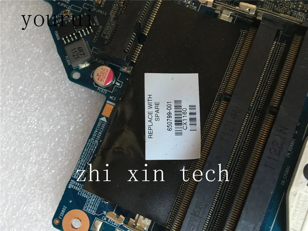 Yourui Высокое качество для hp павильон DV6T DV6-6000 Материнская плата ноутбука 650799-001 650799-501 Материнская плата DDR3 Протестирована Работа