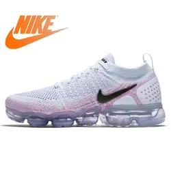 Официальный Оригинальная продукция Nike Air Max Vapormax Flyknit Для женщин кроссовки с низким берцем всей ладонью дышащая подушка 942843