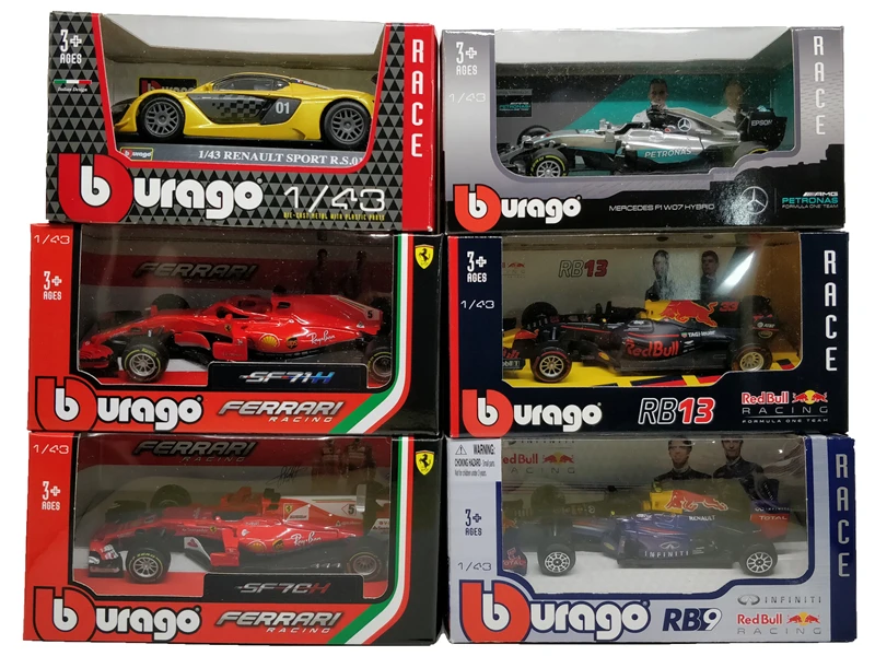 BBurago F1 Scale 1:43 RedBull AMG W05 W07 SF71H SF70H SF16 RB13 RB14 RB15 2019 SF90 Diecast Racing Model Car Toy Cars BBurago F1 Scale 1:43 RedBull AMG W05 W07 SF71H SF70H SF16 RB13 RB14 RB15 2019 SF90 Diecast Racing Model Car Toy Cars