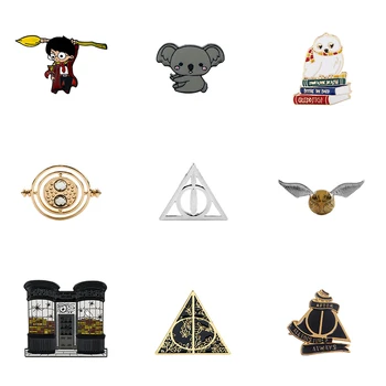 

HP Magic School Pins Badge All Here значки Shirt Lapel Backpack Brooch Accessory Large Creative Enamel Pin Jewelry Gift