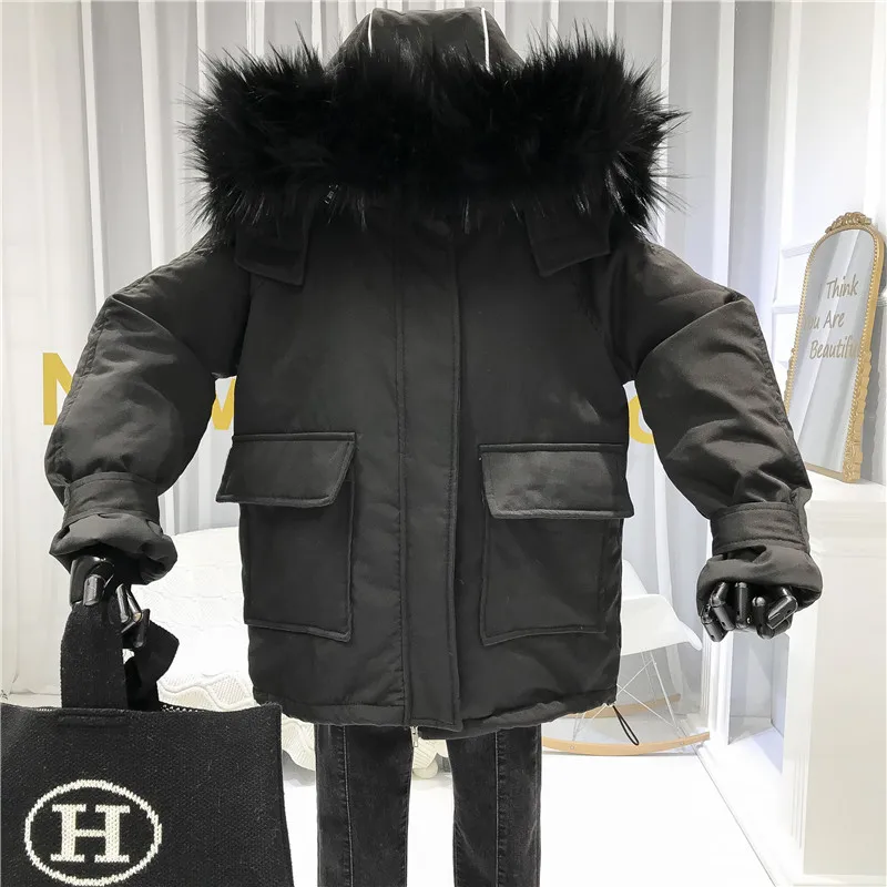 Chaquetas Mujer Invierno Женская куртка, женское корейское зимнее пальто в стиле сафари, с капюшоном, с меховой подкладкой, теплая куртка