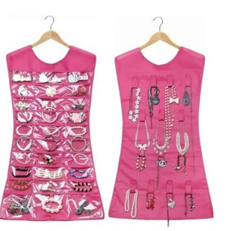Jewelry Display Bag 66*40cm Hanging Dress Storage Bag Jewelry Holder Necklace Bracelet Earring Ring Pouch Organizer Bag