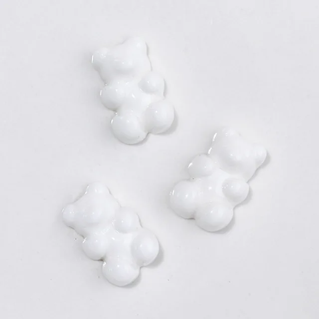 Wholesale 10 Pcs Crocs Charms Fit for Children Women Shoes Decorations Accessories Charm for Crocs Jeans Set JIBZ Decoration 10Pcs White