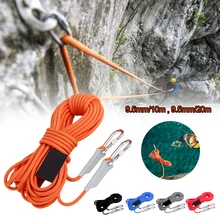 

10M/20M Climbing Auxiliary Rope Professional Rock Climbing Cord High Strength Life-Saving Auxiliary Rope Climbing Diameter 9.5mm