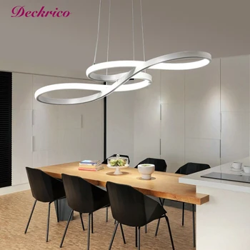 Modern Pendant Light With Remote Dimmabl Decor Living Room Chandeliers Led Simple Luminaire Dimming Kitchen Florarium Fixtures 1