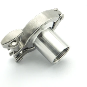 

304 Stainless Steel Sanitary Fitting Set 1/2" 3/4" 1" NPT Female Thread Ferrule + Tri Clamp + Silicon Gasket + End Cap