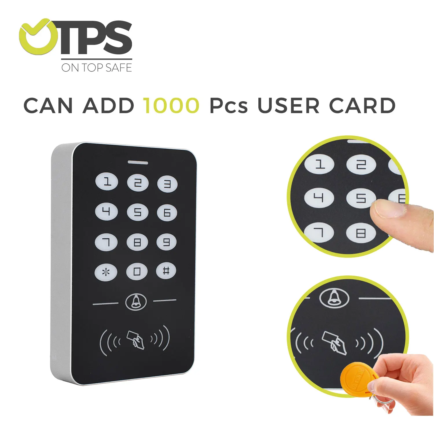 RFID клавишная панель Secutiry Система контроля доступа с 125 кГц EM4100 TK4100 записываемых