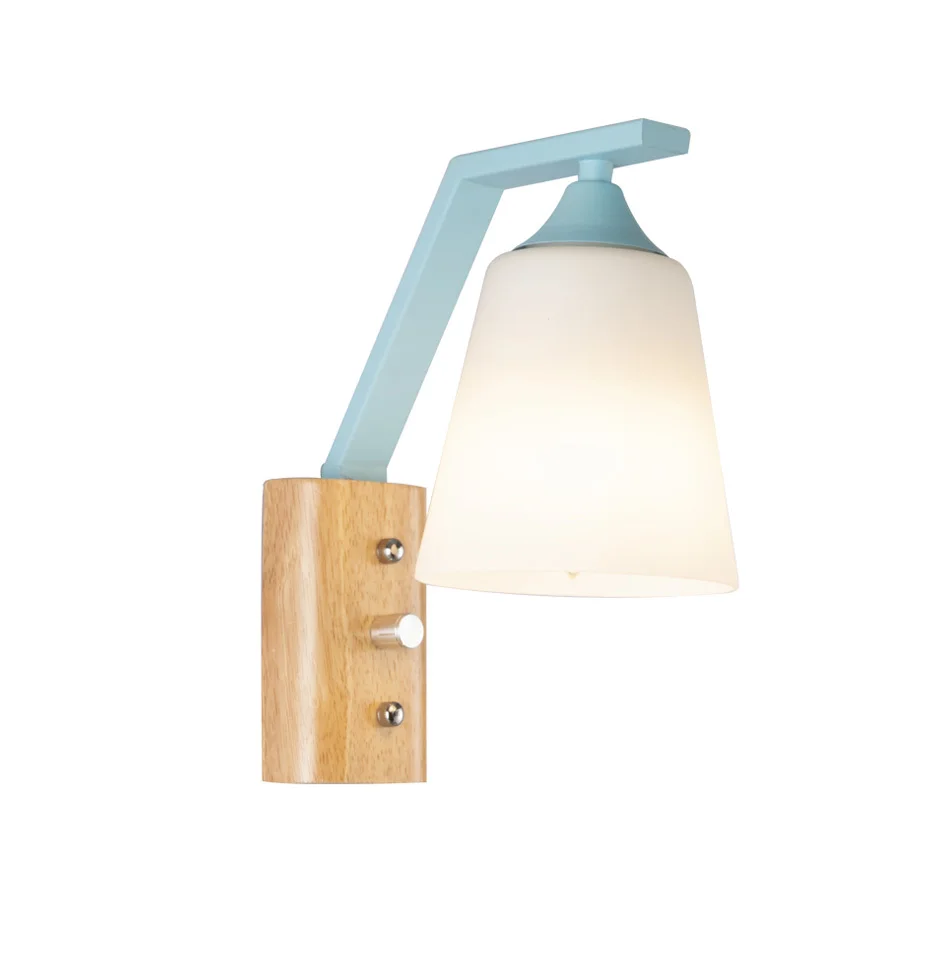 White Indoor LED Wall Lamp Nordic Modern E27 Bulbs Up Down Wall Lights Indoor lighting Foyer Dining Room Bathroom (7)