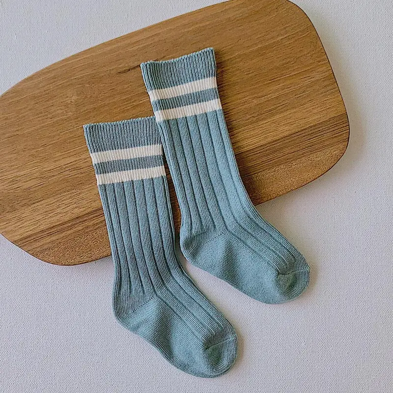 Стиль детские носки, Calcetines, Одноцветный, в полосочку детские носки для малышей модные гольфы носки детские вещи - Цвет: color 10