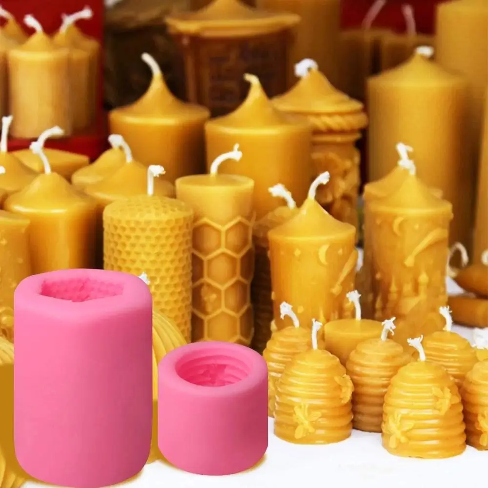 Candle Molds 3D Bee Honeycomb Beehive Silicone Mould for Homemade Beeswax  Soap Crayon Wax Melt Hives Candle Making Supplie