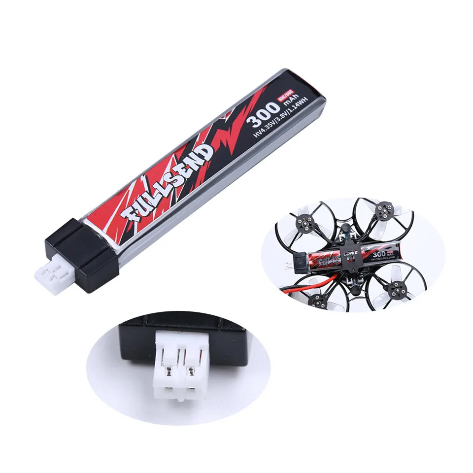 IFlight Fullsend 1S HV 300 мАч 3 8 в 40C/60C литий полимерный аккумулятор PH2.0 для TRASHCAN Snapper6 7 Mobula7
