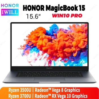 

15.6 inch Original HUAWEI HONOR MagicBook 15 Laptop AMD Ryzen r5-3500U/r7-3700U 8GB/16GB DDR4 256GB/512GB SSD Windows 10 Pro
