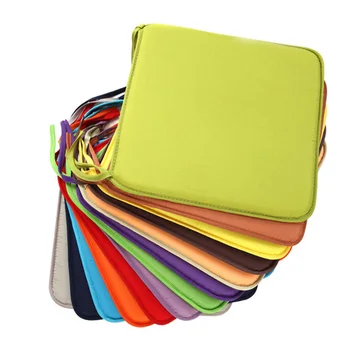 

Non Slip Square Seat Pad Outer Shell Filling Soft DiningChair Cushion with Ties Household KSI999