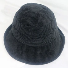 Вельветовая твидовая женская панама, зимняя однотонная Японская уличная одежда, складная Солнцезащитная шляпа с большим широким козырьком, винтажная плоская шляпа M252