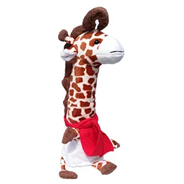 Плюшевые марионетки с животными, лес, зоо, животные с ножками, кукольный театр, сценическая игра, Kindergarden, ночные истории для малышей 33 см - Цвет: Giraffe