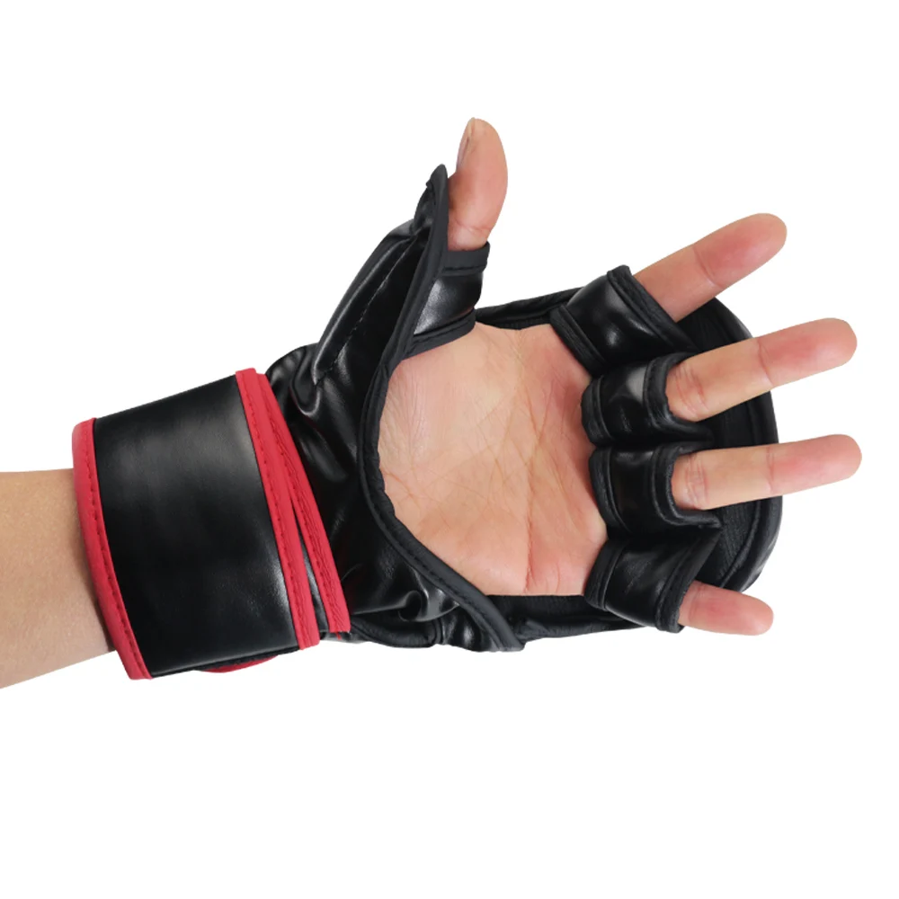 Men's Half-finger Boxing Gloves MMA Boxing Gloves Kick Boxing Karate Muay Thai Mixed Fighting Gloves Kick Boxing Training Gloves