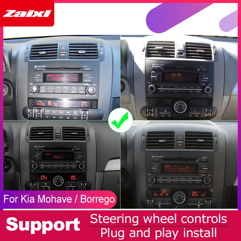 ZaiXi android автомобильный dvd GPS; Мультимедийный проигрыватель для Kia Mohave Borrego 2008~ автомобильный dvd Навигация Радио Аудио видео плеер