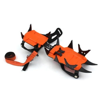 

SEWS-Cramps Anti-Skid Shoe Covers 14 Teeth Manganese Steel Rock Climbing Ice Climbing Professional Mountaineering Snow Mountain