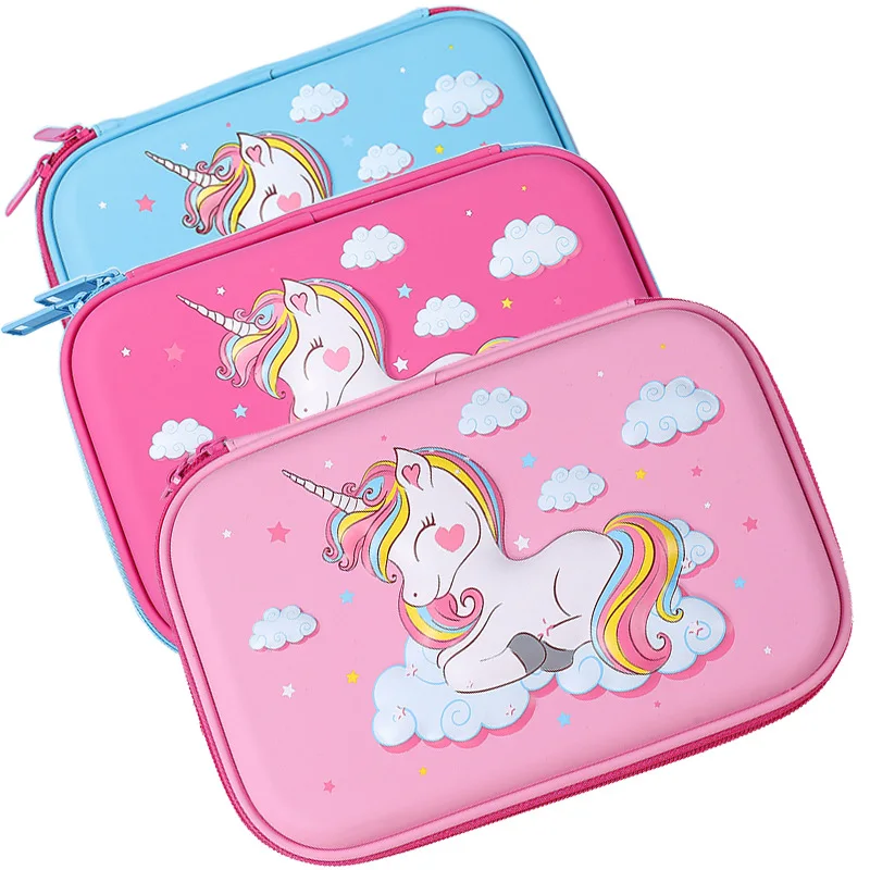 Чехол карандаш с единорогом Kawaii милый пенал trousse scolaire вместительный чехол для