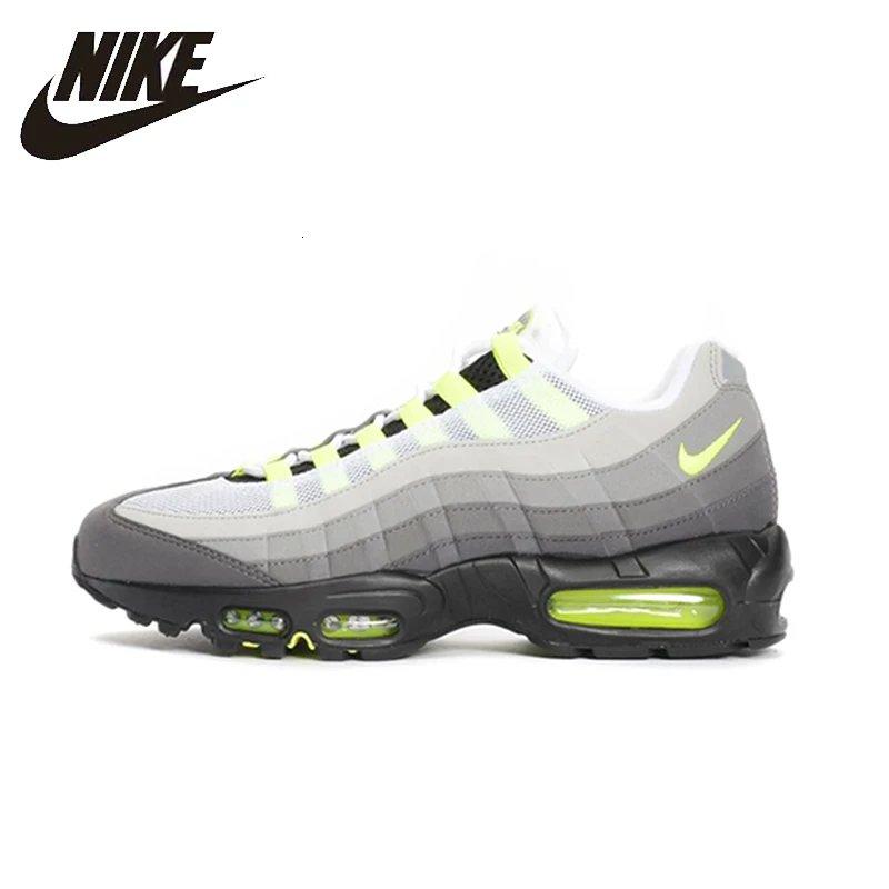 Оригинальный Nike Air Max 95 Og Мужская беговая Обувь сетчатая дышащая стабильность поддержка спортивные кроссовки 554970