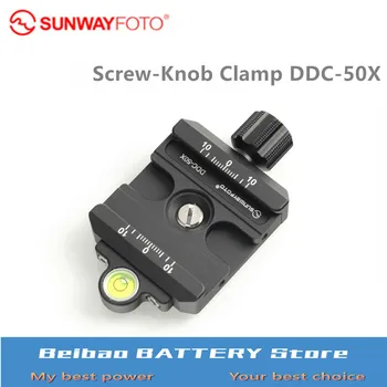 

SUNWAYFOTO Screw-Knob Clamp DDC-50X Tripod Head Quick Release Clamp for DSLR 48mm Tripode Quick Plate Ballhead