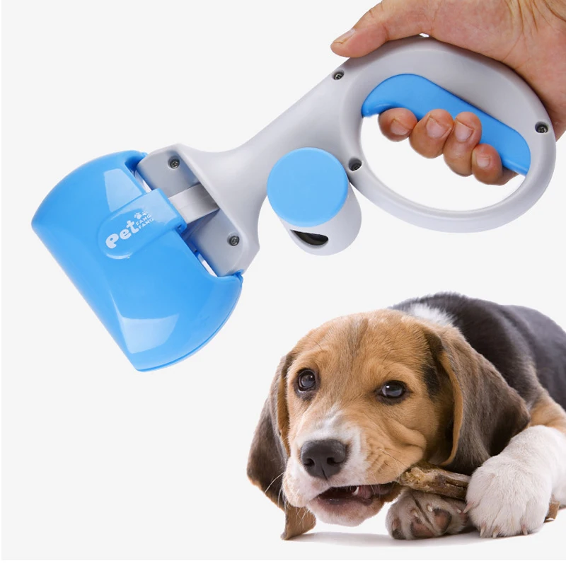 2 в 1 Pet Pooper Scooper+(1 лот = 15 шт.) набор пакетов для какашек для собак, кошек, для уличной уборки отходов, для удаления какашек, для удаления какашек, мешки для мусора