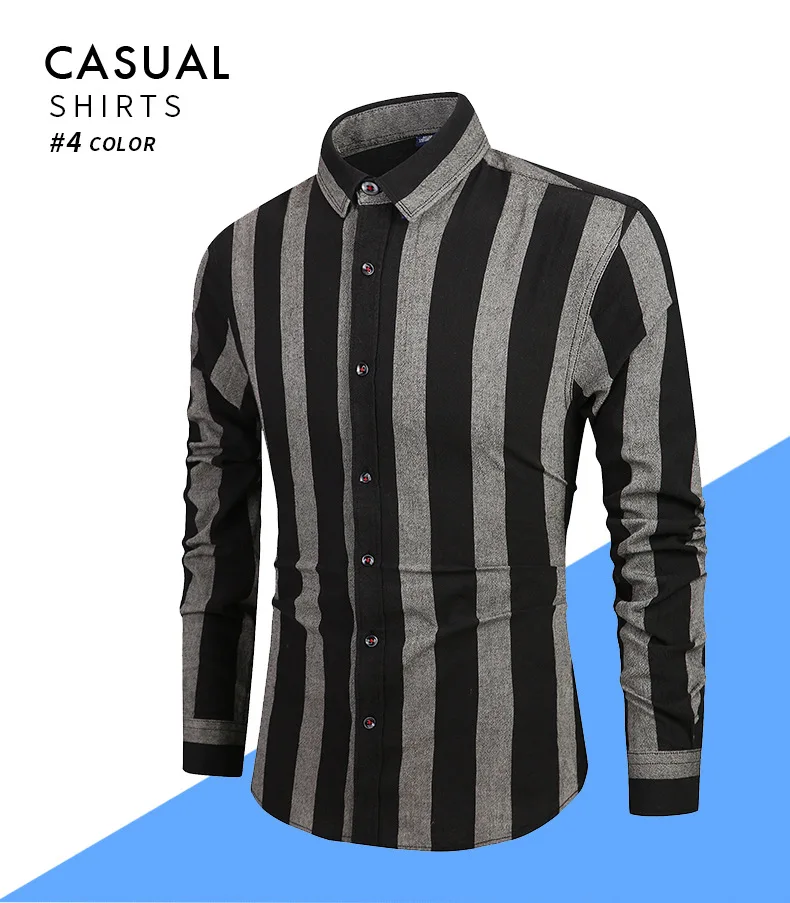 Новая Осенняя Модная брендовая мужская одежда Slim Fit Мужская рубашка с длинными рукавами мужская клетчатая хлопчатобумажная повседневная