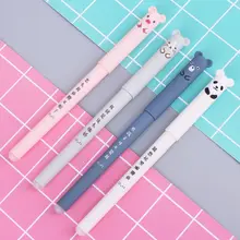 Stylo Gel effaçable dessin animé Kawaii, fournitures de papeterie scolaire et de bureau pour étudiants, 3 pièces