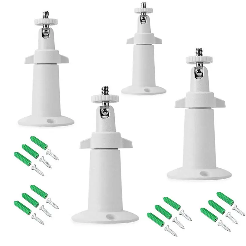 Безопасность настенное крепление регулируемое внутреннее/наружное крепление для Arlo, Arlo Pro и других совместимых моделей(4 комплекта, белый