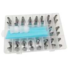 PHFU-36Pcs русские насадки для труб из нержавеющей стали инструменты для приготовления пищи кондитерский мешок и насадка для трубопроводов мешок трафареты