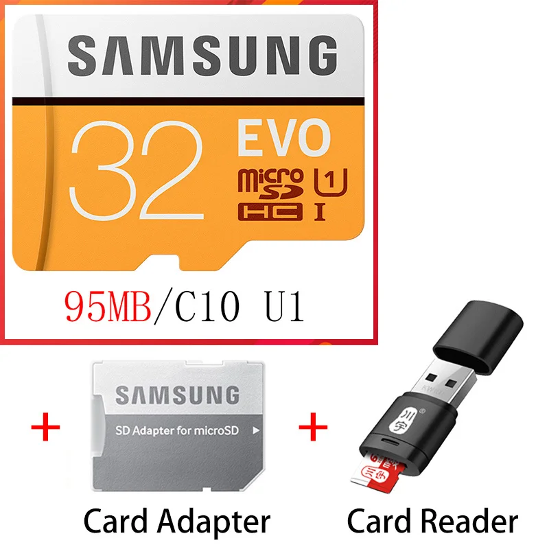 SAMSUNG EVO Micro SD 128 ГБ 32 ГБ 64 Гб 256 ГБ 512 ГБ U1 U3 Micro SD карта памяти 32 64 128 ГБ Флэш-карта SD/TF MicroSD для телефона - Емкость: Y-32GB-AP-C286
