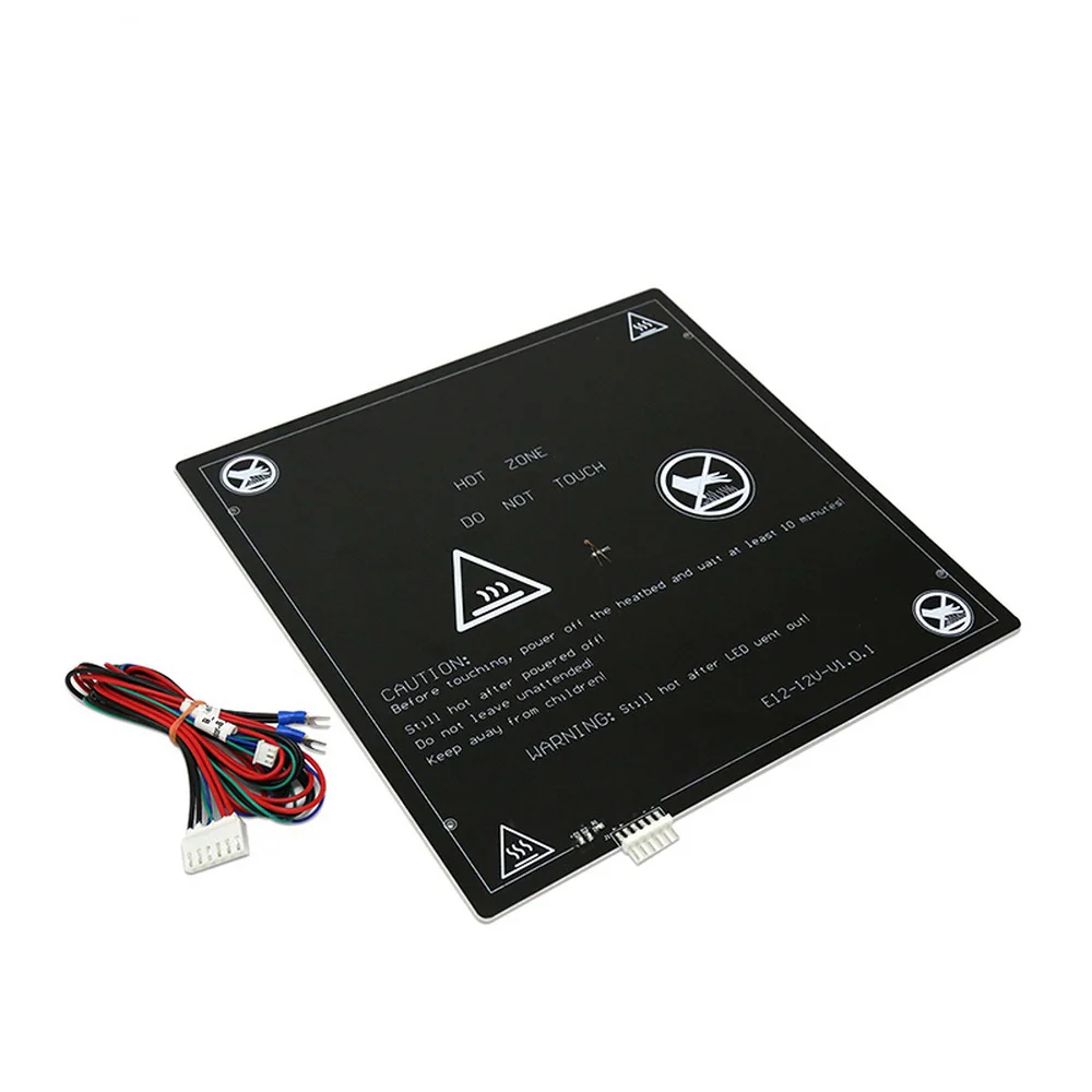 Anet алюминий MK2 MK3 12 в кровать с подогревом горячей платформы обновления с горячей кровати кабельная линия для Anet 3d принтера Черный 220x220 мм