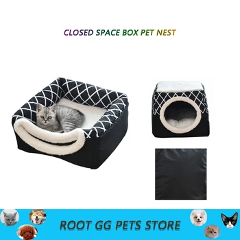 

Pet Cat And Kennel Closed Space Capsule Warm And Soft Sleep Mattress Pet Villa Non-Slip Breathable Cat House Dog Sleeping Mat