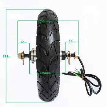

24v 36v 48v BLDC Front Rear Drive Hub Motor 12" Pneumatic Air tire Folding Electric Bycycle Scooter E bike Motor Engine 12 inch