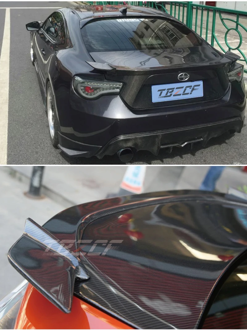 Для Toyota GT86 Subaru BRZ Scion FR-S FRP/углеродного волокна авто задний спойлер багажника крыло 2012