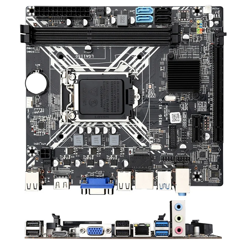 H81G компьютерная материнская плата поддержка ядра Celeron/Pentium E3 V3 LGA1150 полный спектр