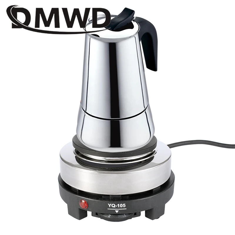 DMWD 110V/220V мини Электрический Moka печь Плита Многофункциональный Кофе нагреватель