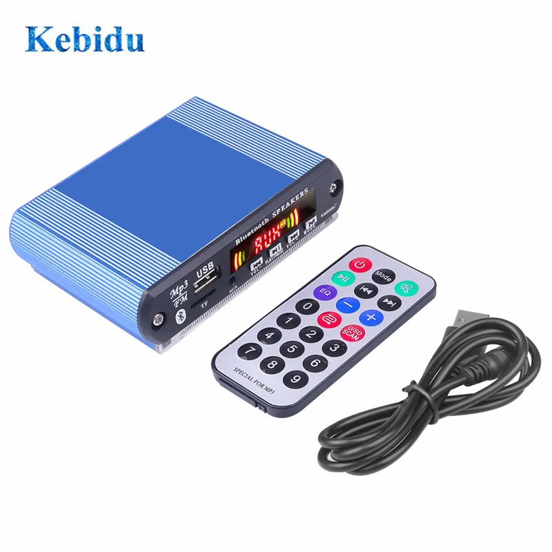 KEBIDU MP3-плеер беспроводной Bluetooth MP3 WMA декодер доска автомобильный аксессуар Поддержка USB/SD/FM аудио модуль с функцией записи
