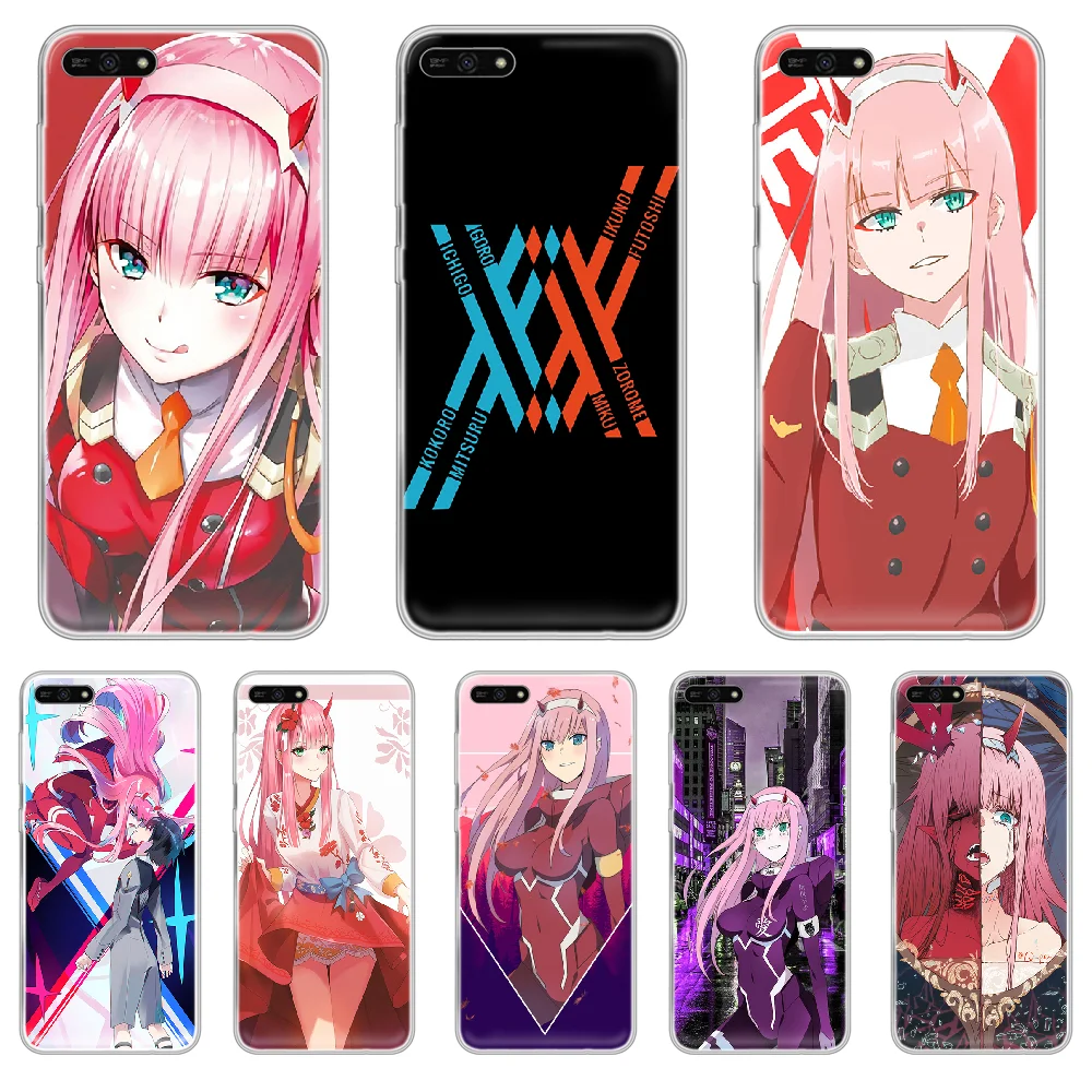 Чехол для телефона DARLING in the FRANXX Japan корпус HUAWEI honor mate 8 9 10 20 30 A S X i pro lite Прозрачный