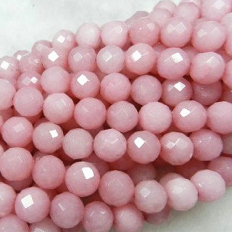 Горячие Продажи 8 мм Грановитая Розовый Morganite Круглый Джаспер Свободные Камень