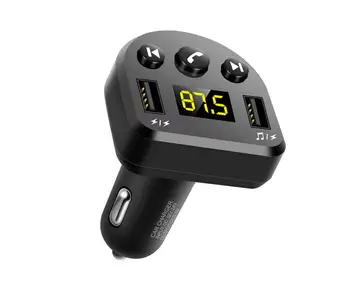 

DC 12V-24V Bluetooth FM Transmitter For Car USB Flash Drive MP3 Music Player And 2 USB Port Hot Sale