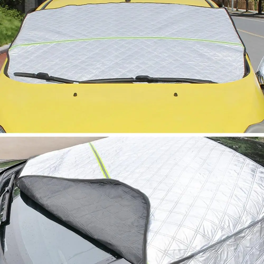 Автомобильный солнцезащитный козырек для лобового стекла, снега и зимы, защита от мороза и снега - Цвет: Прозрачный