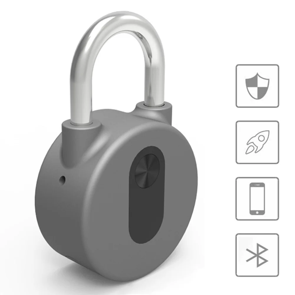 

Mini Keyless Anti Theft Smart Travel Bluetooth Lock APP Control Security Waterproof Portable Electronic Round Multipurpose Home
