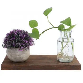 

Wall Mounted Storage Shelves Floating Shelf Wood Storage Rack Display Organizer for Home Living Room Paper Towel Holder 3 Sizes