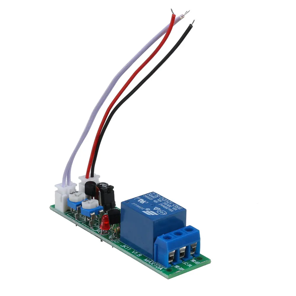 10A 250V 0-100S регулируемый релейный модуль задержки пуска 0,5 S Открытый для компьютера автоматический запуск