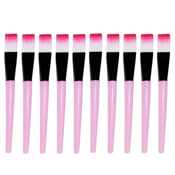 10pc Pennello per maschera facciale Pennelli per trucco Occhi Viso Cura della pelle Maschere Applicatore Cosmetici Pennello per maschera Strumenti Manico trasparente