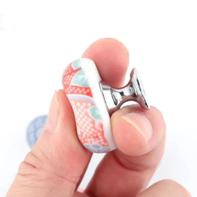 free shipping Japan Stylish  ceramic knob  porcelain knob Japanese Zephyr  furniture handle 32mm Porcelain round knob  
